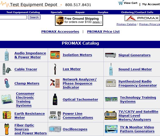 promax test equipment
