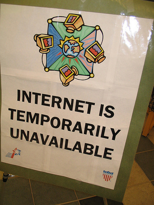 internet line down