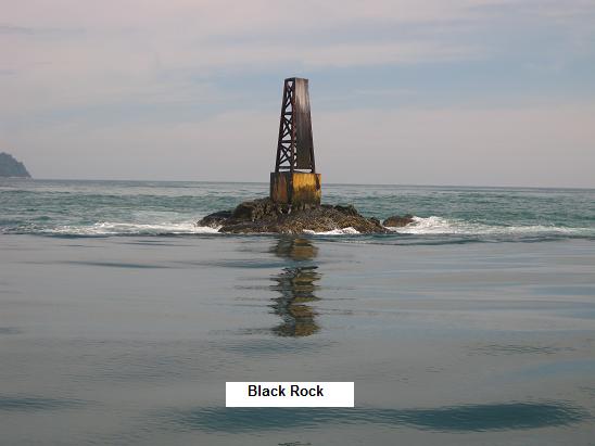 pulau sembilan black rock