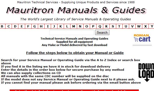 mauritron service manual