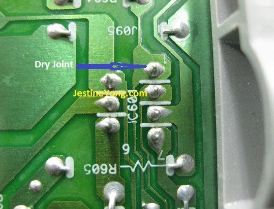 dry solder joint