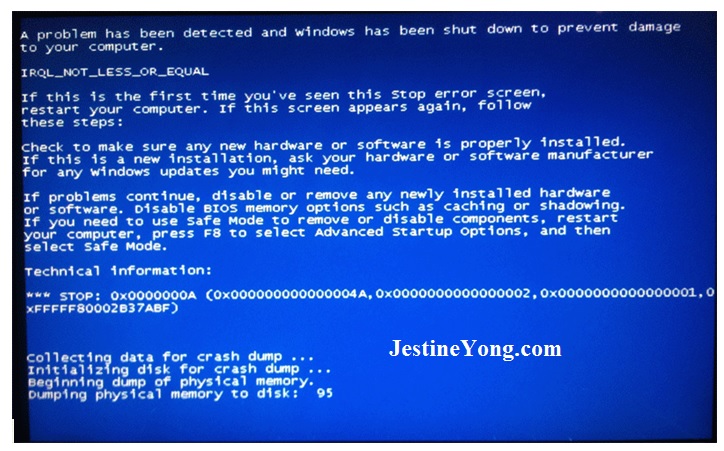Laptop Blue Screen Of Death Thermal Shut down